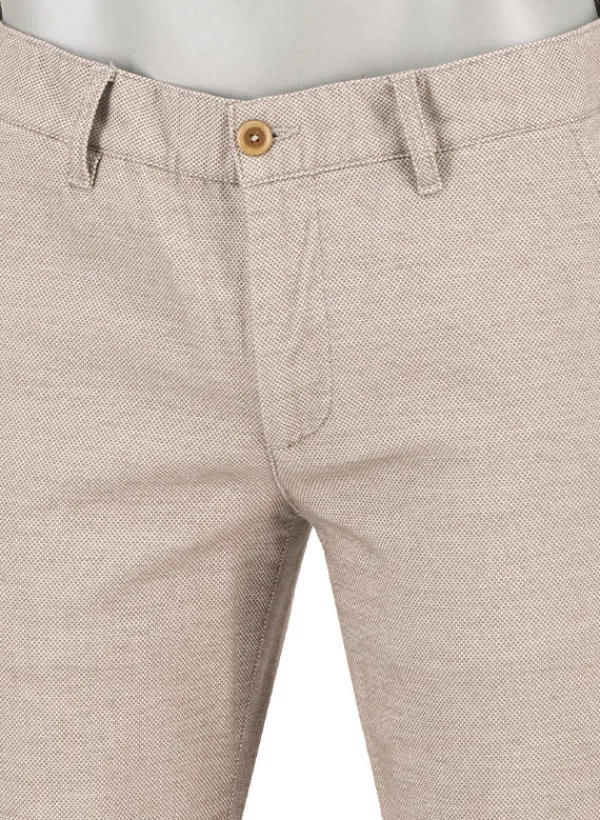 ALBERTO New Wool Look, Lou, Regular Fit, Baumwoll-Stretch, ecru-greige meliert^ Hosen