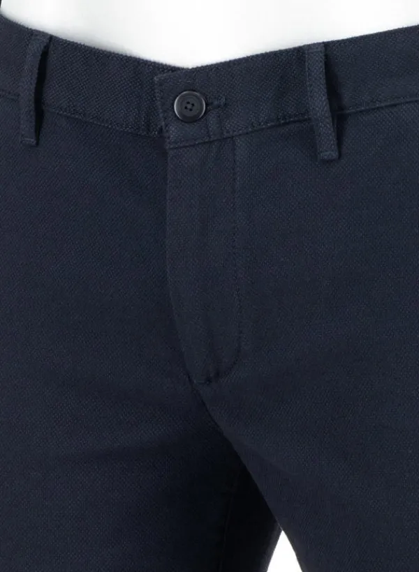 ALBERTO New Wool Look, Lou, Regular Fit, Baumwoll-Stretch, navy meliert^ Hosen