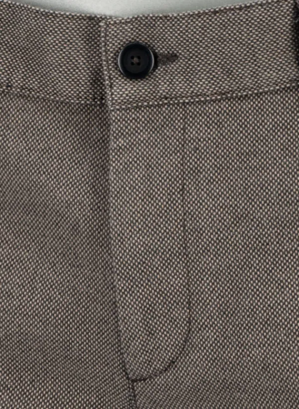 ALBERTO New Wool Look, Lou, Regular Fit, Baumwoll-Stretch, braun meliert^ Hosen