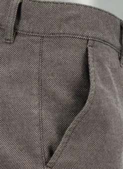 ALBERTO New Wool Look, Lou, Regular Fit, Baumwoll-Stretch, braun meliert^ Hosen
