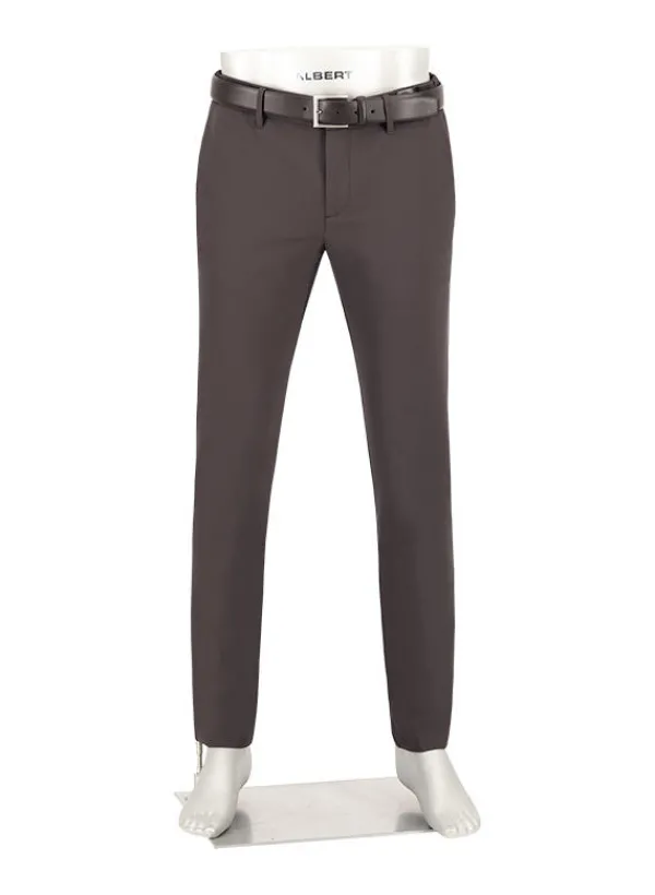 ALBERTO Performance, Move, Slim Fit, Mikrofaser-Stretch, braun^ Hosen