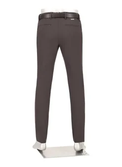 ALBERTO Performance, Move, Slim Fit, Mikrofaser-Stretch, braun^ Hosen