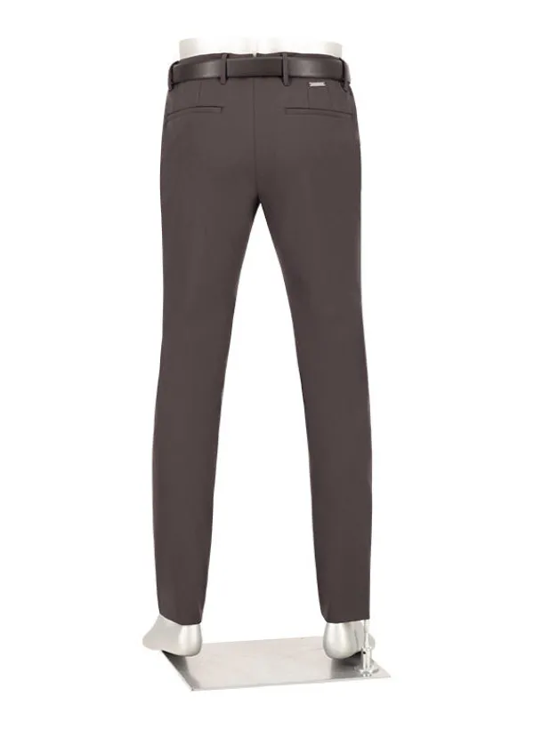 ALBERTO Performance, Move, Slim Fit, Mikrofaser-Stretch, braun^ Hosen
