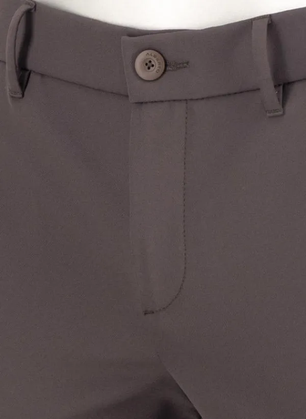 ALBERTO Performance, Move, Slim Fit, Mikrofaser-Stretch, braun^ Hosen