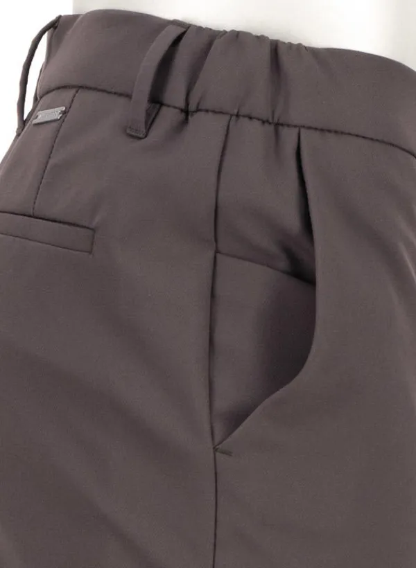 ALBERTO Performance, Move, Slim Fit, Mikrofaser-Stretch, braun^ Hosen