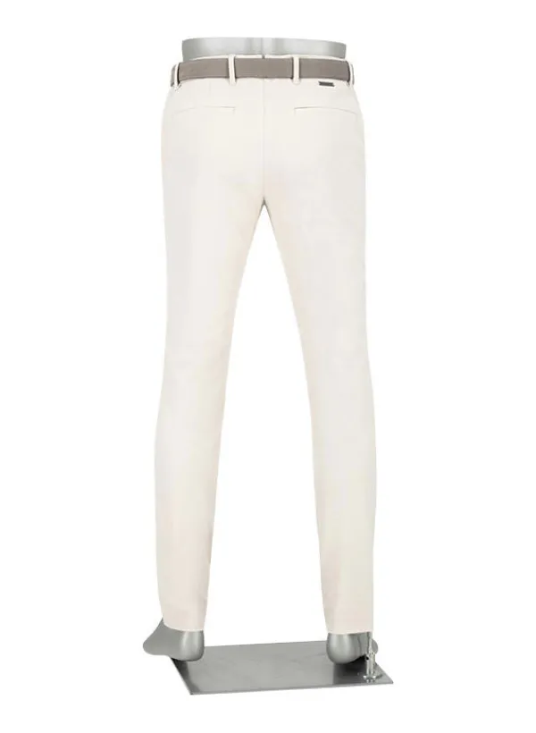 ALBERTO Performance, Move, Slim Fit, Mikrofaser-Stretch, kitt^ Alles Weiss|Hosen