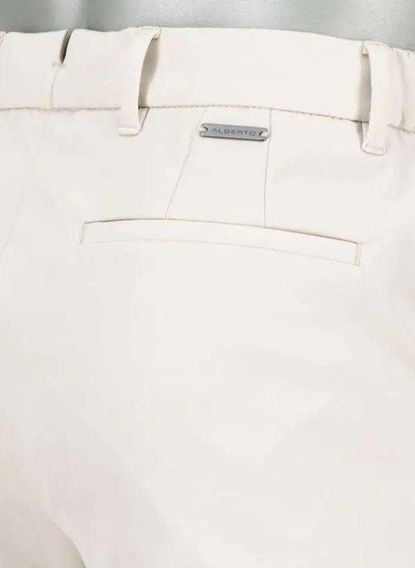 ALBERTO Performance, Move, Slim Fit, Mikrofaser-Stretch, kitt^ Alles Weiss|Hosen