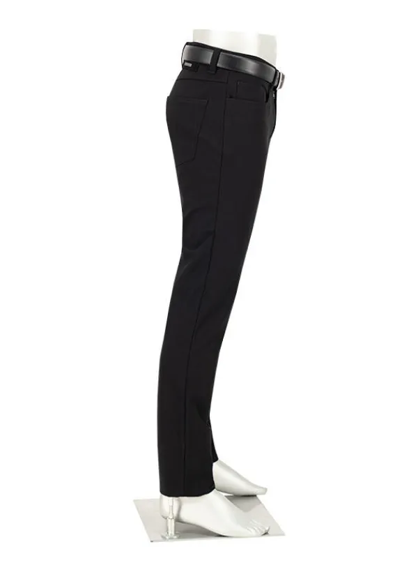 ALBERTO Performence, Pipe, Regular Fit, Mikrofaser-Stretch wasserabweisend, schwarz^ Hosen