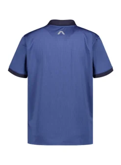 ALBERTO Polo-Shirt Levi, Cooler 3xDRY, blau meliert^ Polos|Polos