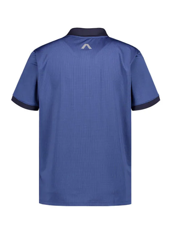 ALBERTO Polo-Shirt Levi, Cooler 3xDRY, blau meliert^ Polos|Polos