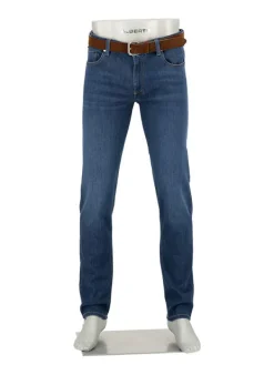 ALBERTO Seiden Denim, Pipe, Regular Fit, dunkelblau^ Jeans|Premium Business Jeans