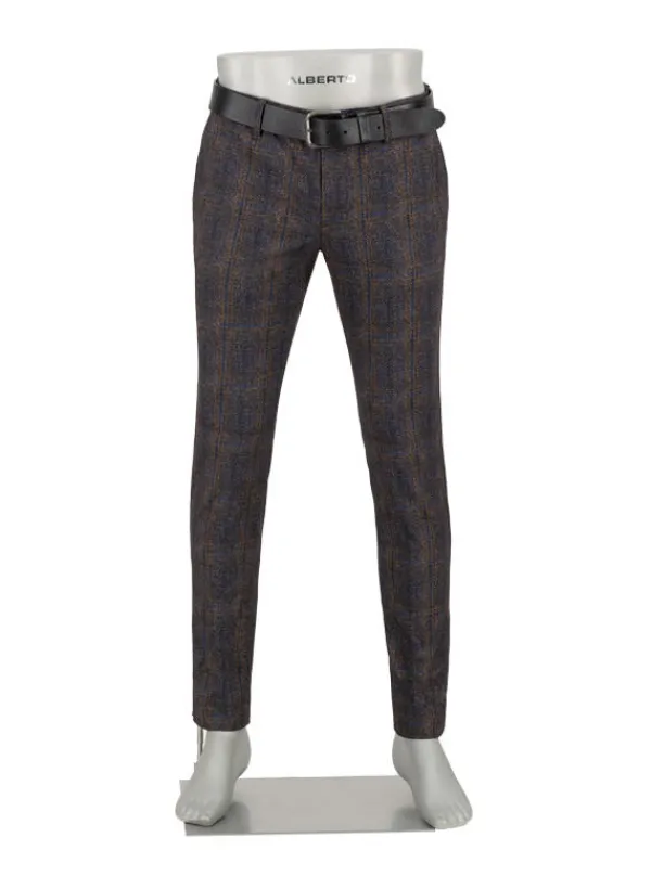 ALBERTO Smart Jersey, Rob, Slim Fit, Mikrofaser-Stretch, braun-lila^ Hosen