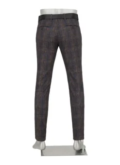 ALBERTO Smart Jersey, Rob, Slim Fit, Mikrofaser-Stretch, braun-lila^ Hosen
