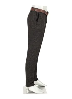 ALBERTO Smooth Jersey, Rob, Slim Fit, Mikrofaser-Stretch, anthra-cognac gemustert^ Hosen|Dressy