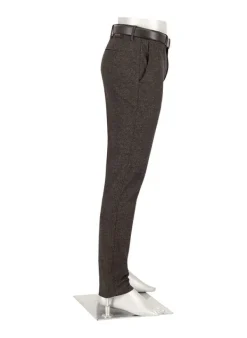 ALBERTO Smooth Jersey, Rob, Slim Fit, Mikrofaser-Stretch, mokka-salbei-beige gemustert^ Hosen|Dressy