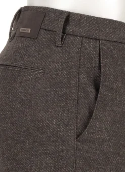 ALBERTO Smooth Jersey, Rob, Slim Fit, Mikrofaser-Stretch, mokka-salbei-beige gemustert^ Hosen|Dressy