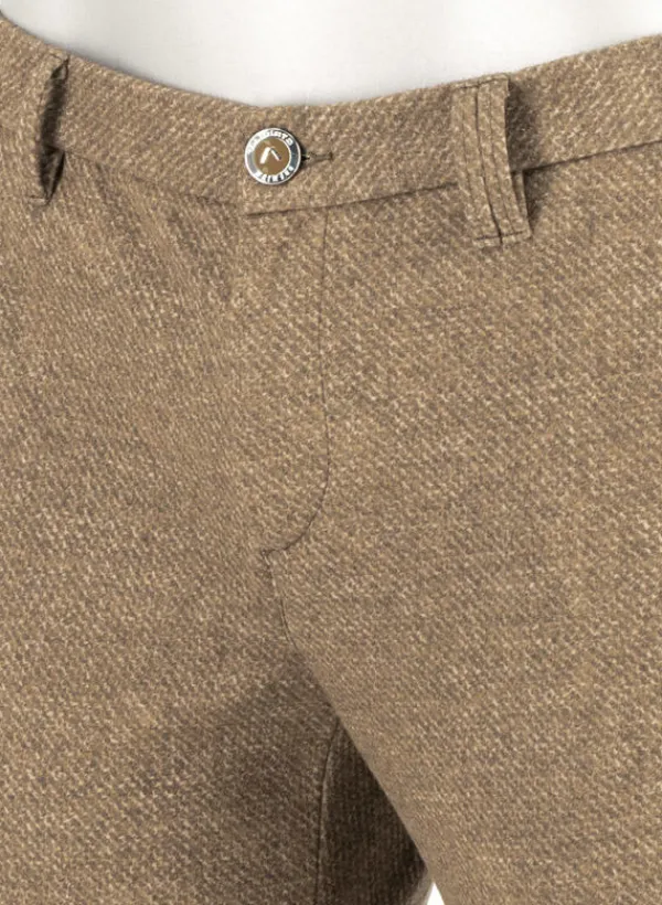 ALBERTO Smooth Jersey, Rob, Slim Fit, Mikrofaser-Stretch, braun-beige-ocker gemustert^ Hosen|Dressy