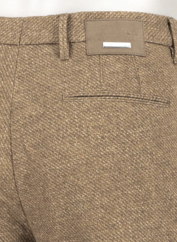 ALBERTO Smooth Jersey, Rob, Slim Fit, Mikrofaser-Stretch, braun-beige-ocker gemustert^ Hosen|Dressy
