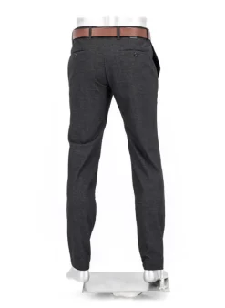 ALBERTO Soft Flanell, Rob, Slim Fit, Mikrofaser, anthrazit^ Hosen
