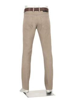 ALBERTO Soft Touch, Pipe, Regular Fit, Baumwoll-Stretch, braun meliert^ Hosen
