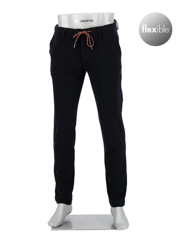 ALBERTO Super Stretch, Jump, Slim Fit, Baumwolle-Tencel™, schwarz^ Hosen