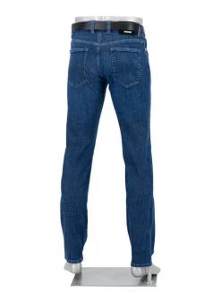 ALBERTO Super Stretch, Pipe, Regular Fit, Baumwolle T400®, dunkelblau^ Jeans|Premium Business Jeans