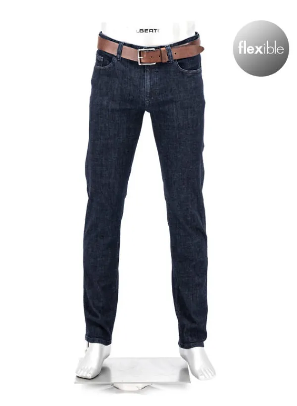 ALBERTO Super Stretch, Pipe, Regular Fit, Baumwolle T400®, navy^ Jeans|Premium Business Jeans