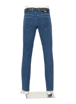 ALBERTO Super Stretch, Pipe, Regular Fit, Baumwolle T400®, blau^ Jeans|Premium Business Jeans