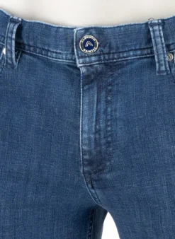 ALBERTO Super Stretch, Pipe, Regular Fit, Baumwolle T400®, blau^ Jeans|Premium Business Jeans