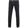 ALBERTO Super Stretch, Pipe, Regular Fit, Baumwolle T400®, schwarz^ Jeans|Premium Business Jeans