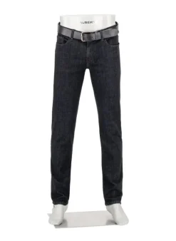 ALBERTO Super Stretch, Pipe, Regular Fit, Baumwolle T400®, schwarz^ Jeans|Premium Business Jeans