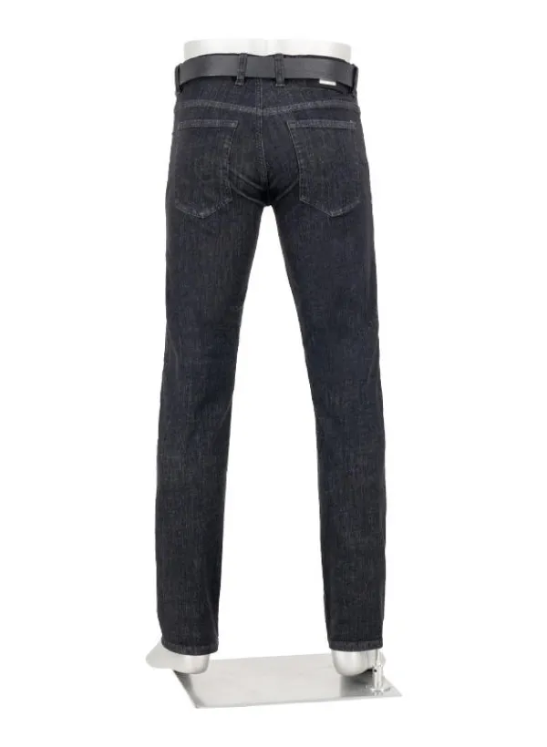ALBERTO Super Stretch, Pipe, Regular Fit, Baumwolle T400®, schwarz^ Jeans|Premium Business Jeans
