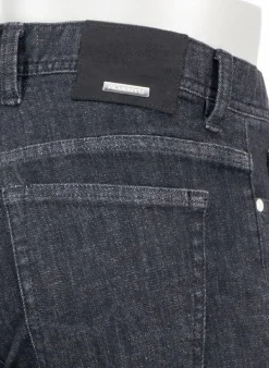 ALBERTO Super Stretch, Pipe, Regular Fit, Baumwolle T400®, schwarz^ Jeans|Premium Business Jeans