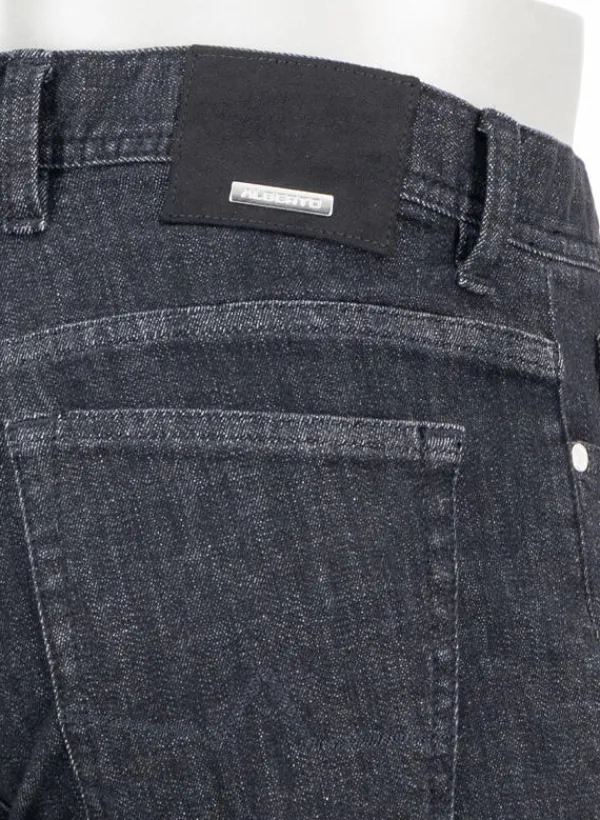 ALBERTO Super Stretch, Pipe, Regular Fit, Baumwolle T400®, schwarz^ Jeans|Premium Business Jeans