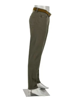 ALBERTO Super Twill, Pipe, Regular Fit, Baumwoll-Mix, military^ Hosen