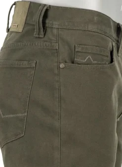 ALBERTO Super Twill, Pipe, Regular Fit, Baumwoll-Mix, military^ Hosen