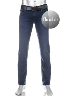 ALBERTO Tencel™, Pipe, Regular Fit, Baumwoll-Mix, navy^ Jeans|Premium Business Jeans
