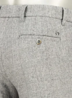 ALBERTO Wool Ceck, Lou, Regular Fit, Woll-Stretch, greige kariert^ Hosen|Chino